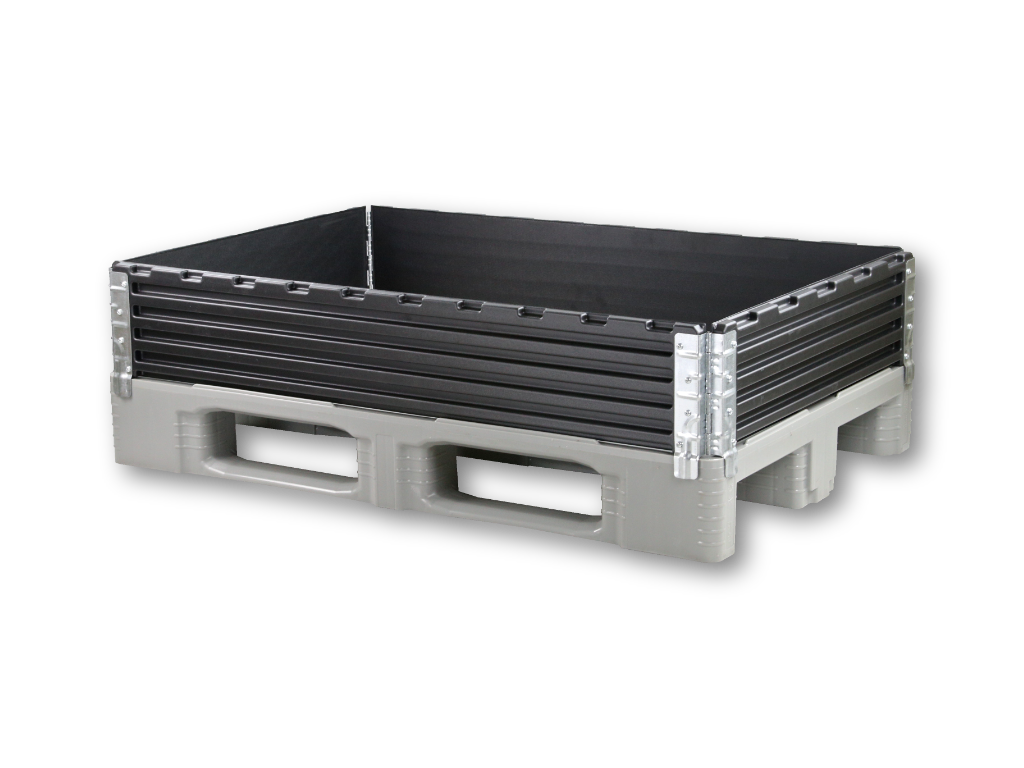 Plastic Pallet Collar 1200 x 800 mm with 4 Hinges